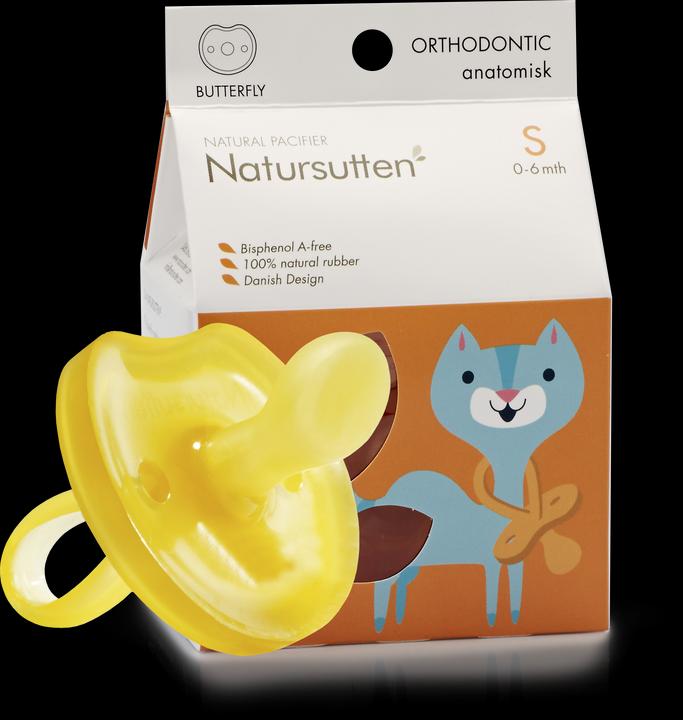 Actual product image Natursutten Orthodontic Pacifier Butterfly (NTS02 2400) (up to 6 M.)