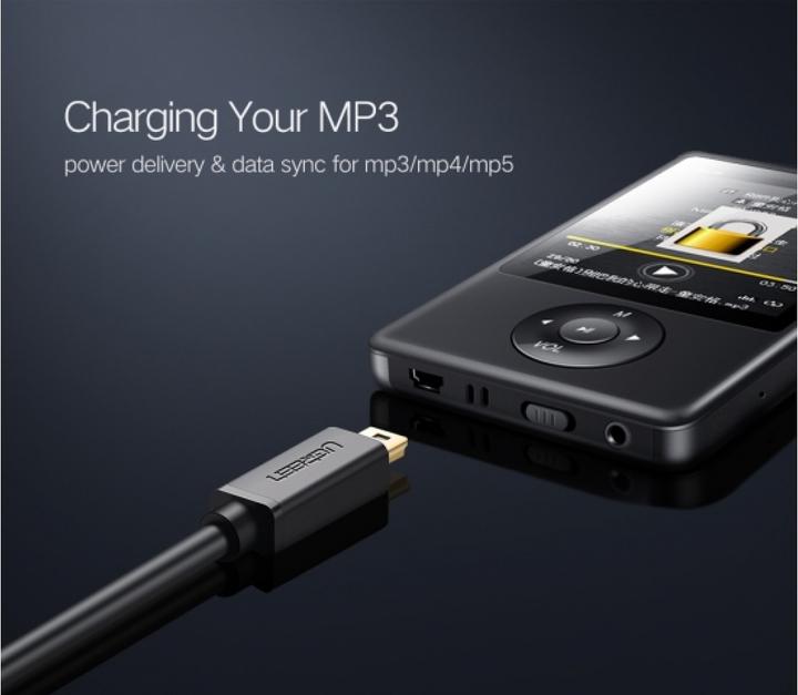 Actual product image Ugreen USB A – Mini USB (0.25 m, USB 2.0)