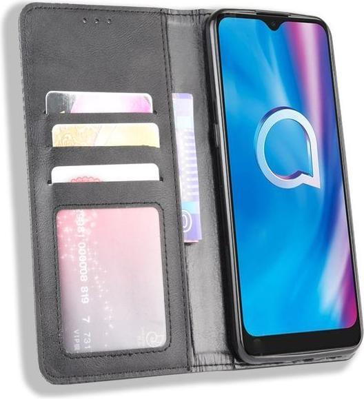 Productafbeelding MU Classic Retro Lederen Boekomslag Serie (Alcatel 1S (2020), Alcatel 3X (2020))