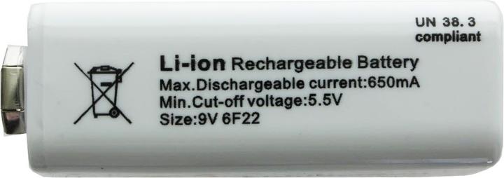 Image du produit AccuCell Pile rechargeable 9V bloc, 6LR61, 6F22 (1 pcs, 9V Block, 650 mAh)