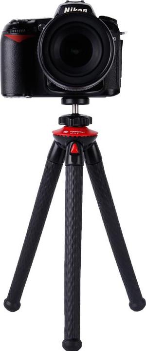 Actual product image Fotopro UFO 2 black/red tripod with phone & GoPro mount (Plastic)