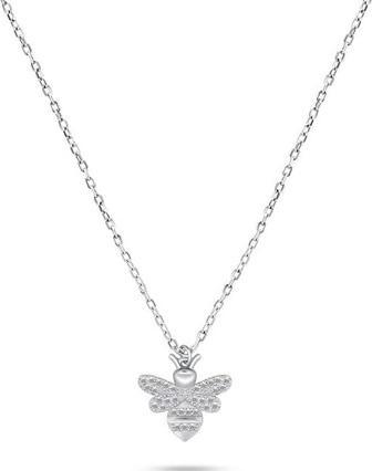 Image du produit Brilio Silver - Decent silver necklace Bee with zircons NCL88W