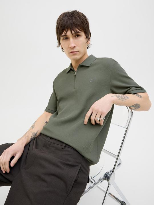 Actual product image Jack & Jones Jjeaustin Zip Polo Ss Noos (XL)