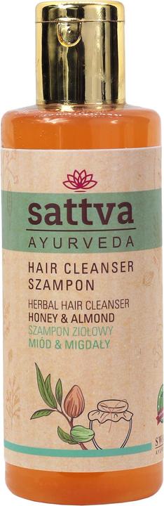 Sattva Ayurveda Haarshampoo Kräuterhonig und Mandeln 210 ml - Sattva (210 ml, Flüssiges Shampoo)