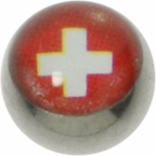 Actual product image Bijouteria Piercingball (Surgical steel 316L, Epoxy resin)