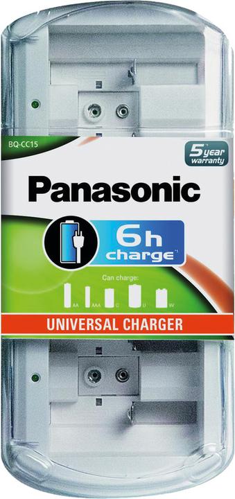 Panasonic Universal Charger BQ CC15 (1 pcs., AA, D, AAAA, Chargers without battery)