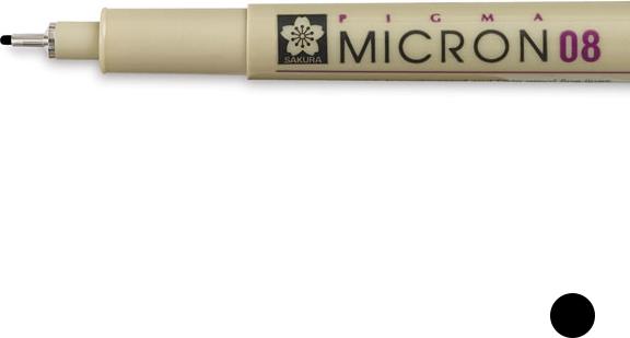 Produktbild Sakura Faserschreiber Pigma Micron (Schwarz, 1 x)