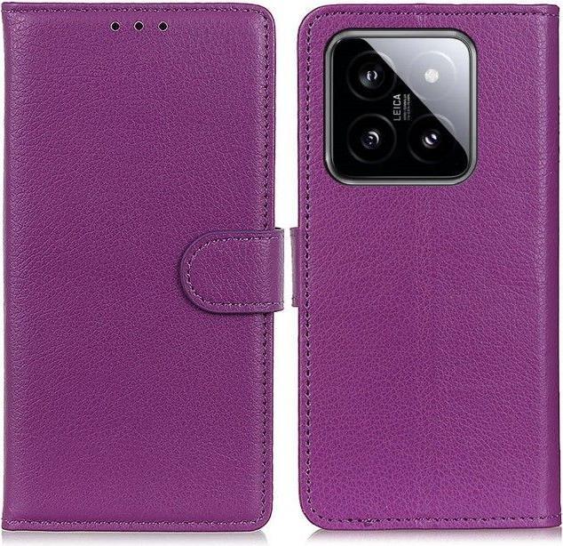 Produktbild MU Classic Litchi Leder Bookcover Series (Xiaomi 14 Pro)
