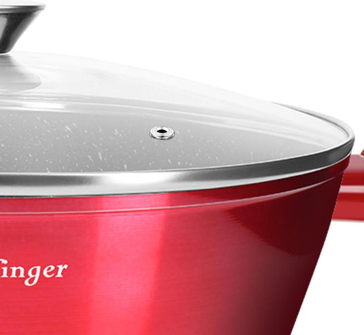 Immagine prodotto JTI Set da cucina da 10 pezzi - rosso (28 cm)
