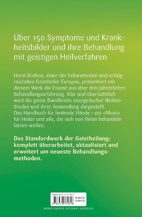 Produktbild Handbuch für heilende Hände (Deutsch, Horst Krohne, 2012)