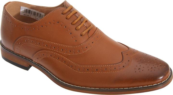 Image du produit Universal Textiles Chaussures à lacets pour garçons avec bouts papillon et décorations perforées (38)