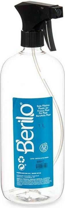 Immagine prodotto Berilo Flacone spray ricaricabile in plastica trasparente nera L (12 pezzi)
