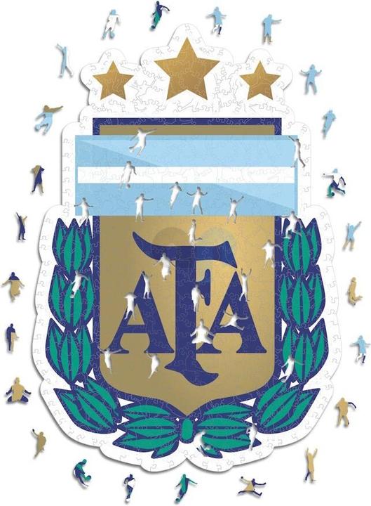 Produktbild Iconic Nationalmanschaft Argentinien- Logo - Holz Puzzle Grösse M (270 Teile) (270 Teile)