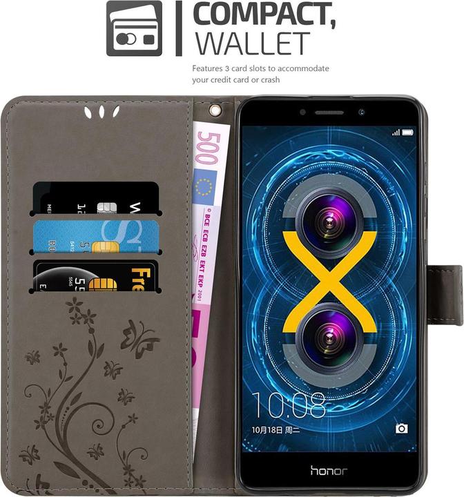 Produktbild Cadorabo Flower Book Cover (Huawei Mate 9 Lite, Honor 6X)