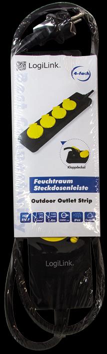 Produktbild LogiLink Feuchtraum-Steckdosenleiste (4 x, CEE 7/3)