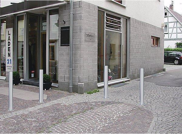 Produktbild Urbanus Edelst.-Sperrpf., mit Abschlussk., mit Bodenh. z. Einbet., Ø 60mm, Profilzyl.