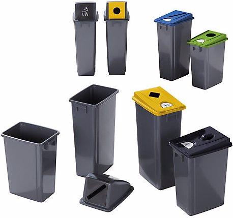 Produktbild Probbax Kunststoff-Wertstoffsammler, Volumen 80 l, Einwurfschlitz, Wertstoffpiktogramme (80 l)