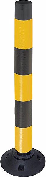 Image du produit Moravia Potelet FlexPin, hauteur 1000 mm, jaune / noir réfléchissant.