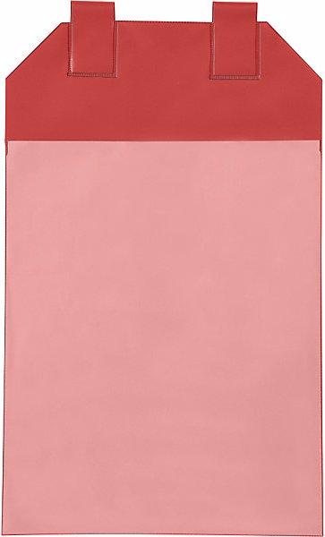 Actual product image Valdemar Krog Magnetic document pouches, pack of 50, for paper format A4, red. (A4)