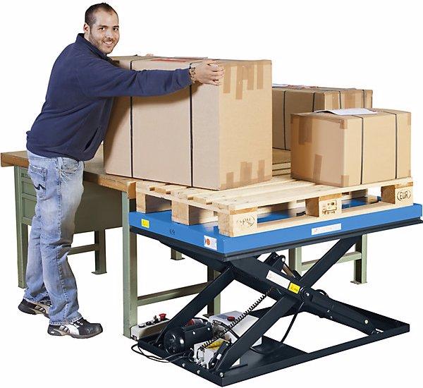 Image du produit Gesutra Table élévatrice compacte, plateau L x l 1300 x 800 mm, force 500 kg, tension de