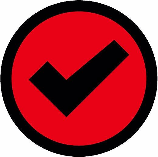 Immagine prodotto smiT Pellicola magnetica CHECK, Ø 50 mm, conf. da 20 pz., verde / rosso. (20 x)