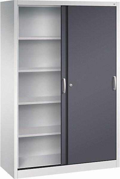 Image du produit C+P Armoire à portes coulissantes ACURADO, 4 tablettes, h x l x p 1950 x 1200 x 500