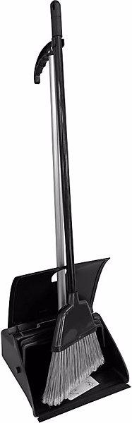 Actual product image Evo Long handle dustpan with broom, for outdoor use, with handle.