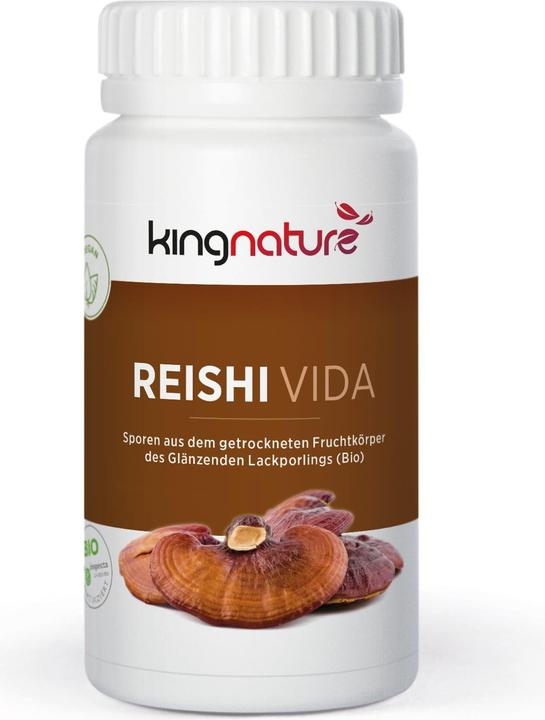 Kingnature REISHI VIDA Bio Sporen Ganoderma Lucidum Kaps (120 Stück, Kapseln, 78 g)