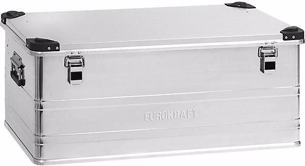 Image du produit eurokraft pro Caisse en aluminium avec coins de gerbage INDUSTRY, capacité 140 l, dim. ext. L