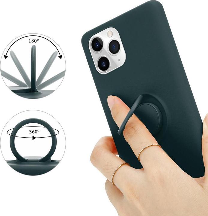 Actual product image Cadorabo TPU Liquid Ring Silicone Case Cover (Apple iPhone 11 Pro)