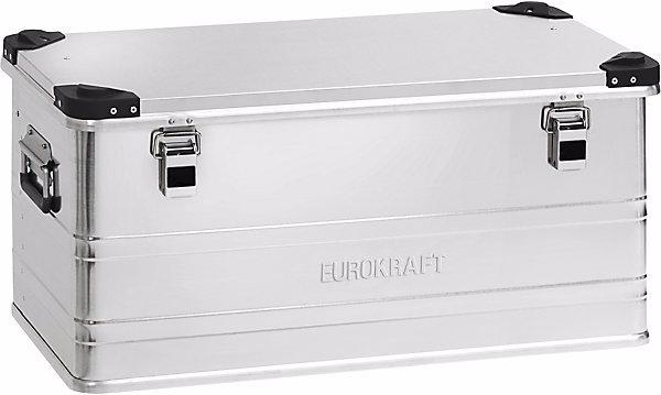 Image du produit eurokraft pro Caisse en aluminium avec coins de gerbage INDUSTRY, capacité 92 l, dim. ext. L x