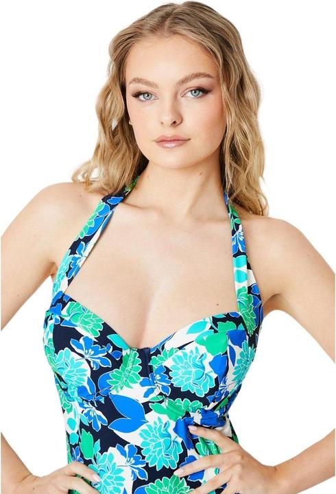 Actual product image Universal Textiles Womens/Ladies Bold Blooms Tummy Control One Piece Swimsuit (75 G)