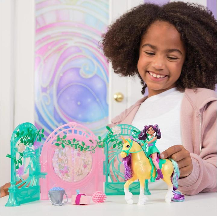 Image du produit Unicorn Academy - Kit de jeu d'écurie pour petite poupée Ava & Leaf