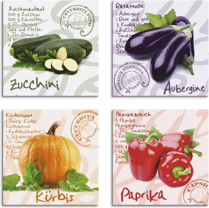 Produktbild Artland Zucchini, Aubergine, Kürbis, Paprika S6PG (20 x 20 cm)