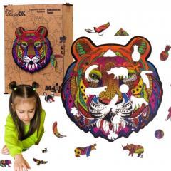 Immagine prodotto PuzzleOk Puzzle ecologico in legno 66 Majestic Tiger A4