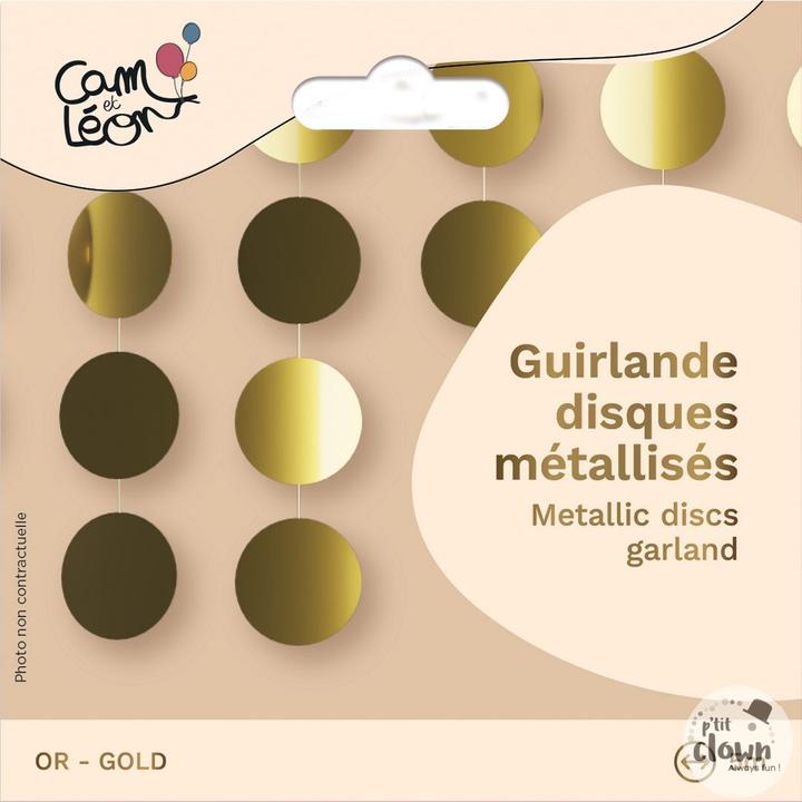 Image du produit P'tit Clown Guirlande holographique Happy Birthday lettres argentées, DIY