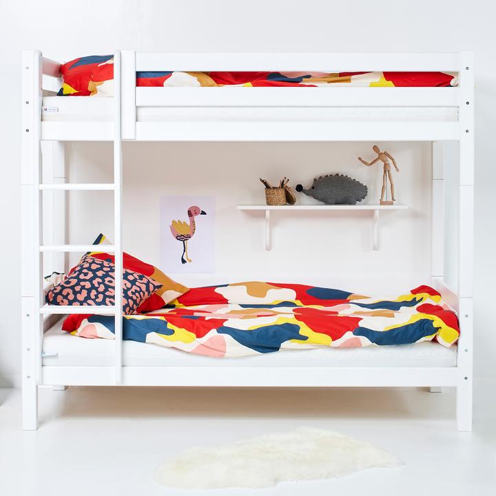 Actual product image Hoppekids High bunk bed ECO Luxury with straight ladder and mattress base 90 x 200 cm for insert (90 x 200 cm)