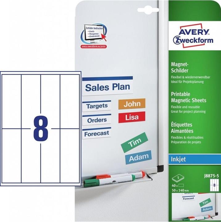 Actual product image Avery Printable Magnets
