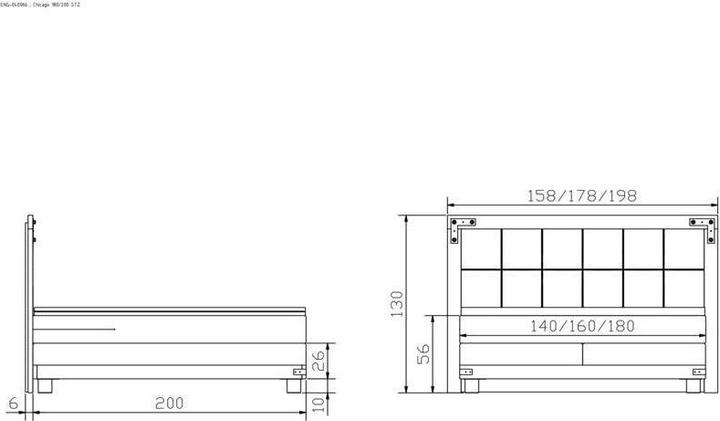 Produktbild Hasena Chicago (160 x 200 cm)