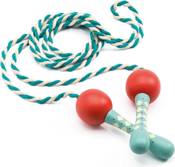Produktbild Djeco Actionund Reflexspiele,, Geschicklichkeitsspiele, Springseil, Mehrfarbig (15) (200 cm)