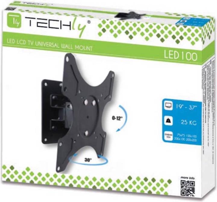 Produktbild Techly Tiltable Wall Bracket (Wand, 37", 25 kg)