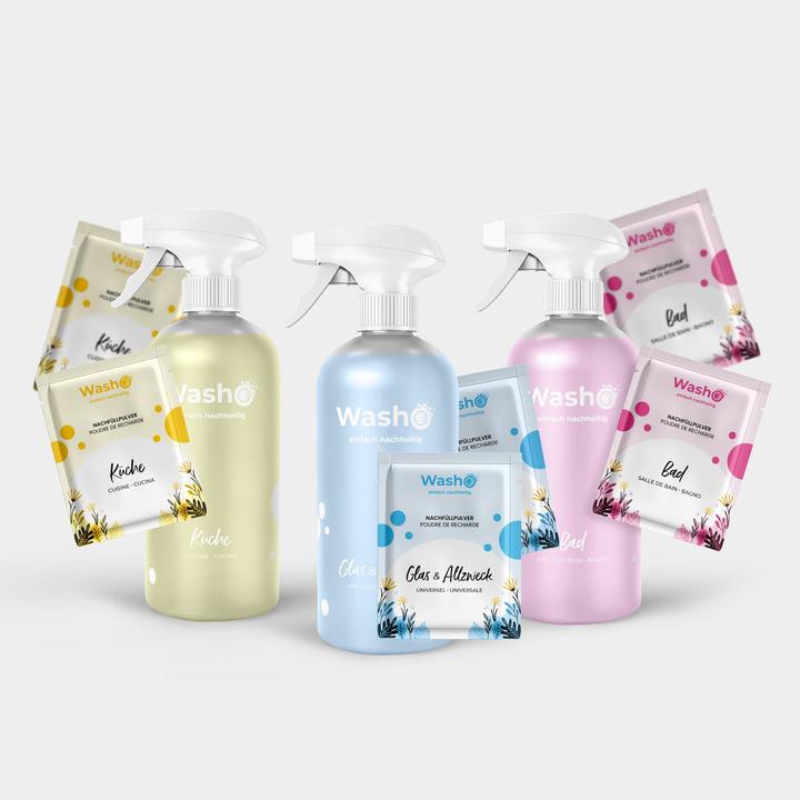 Produktbild Washo Oberflächenreiniger Putz-Set
