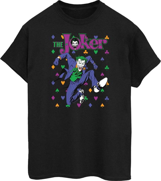 Batman Joker Karten Sprung Baumwolle Boyfriend TShirt