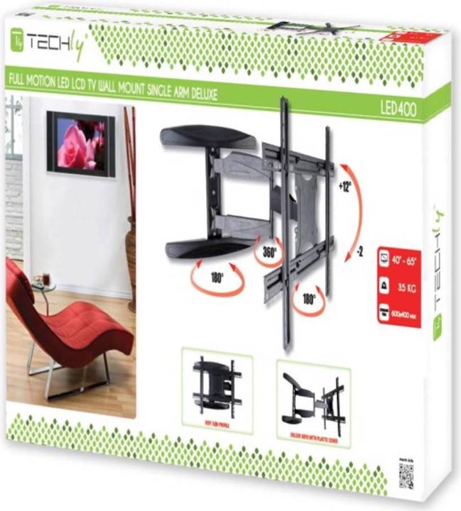 Actual product image Techly Ultra Slim Full Motion (Wall, 65", 35 kg)