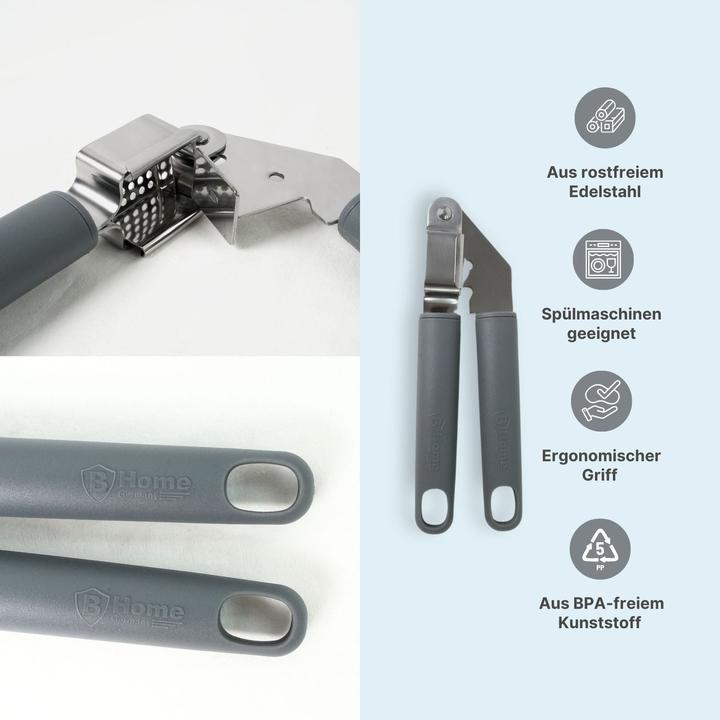 Produktbild B-Home Knoblauchpresse Knoblauchzerkleinerer Knoblipresse Knoblauchquetsche