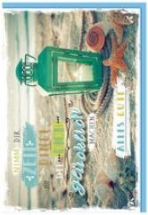 Produktbild Susy Card Gruákarte "Laterne am Strand"
