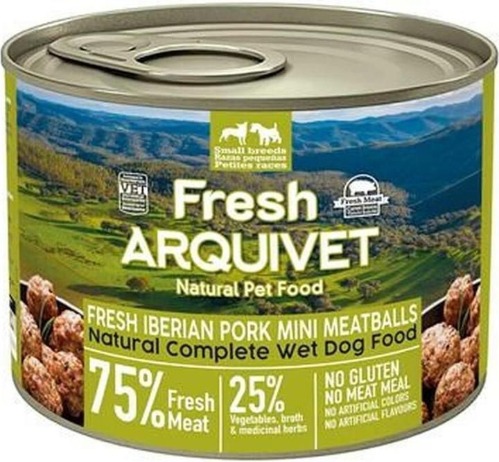 Image du produit Arquivet Fresh Iberian Pork Mini Meatballs - nourriture pour chien mouillé - 200g (200 g)