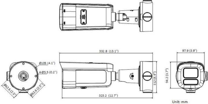 Actual product image Hikvision IP CAMERA DS-2CD2663G2-LIZS2U (2 8-12 mm)