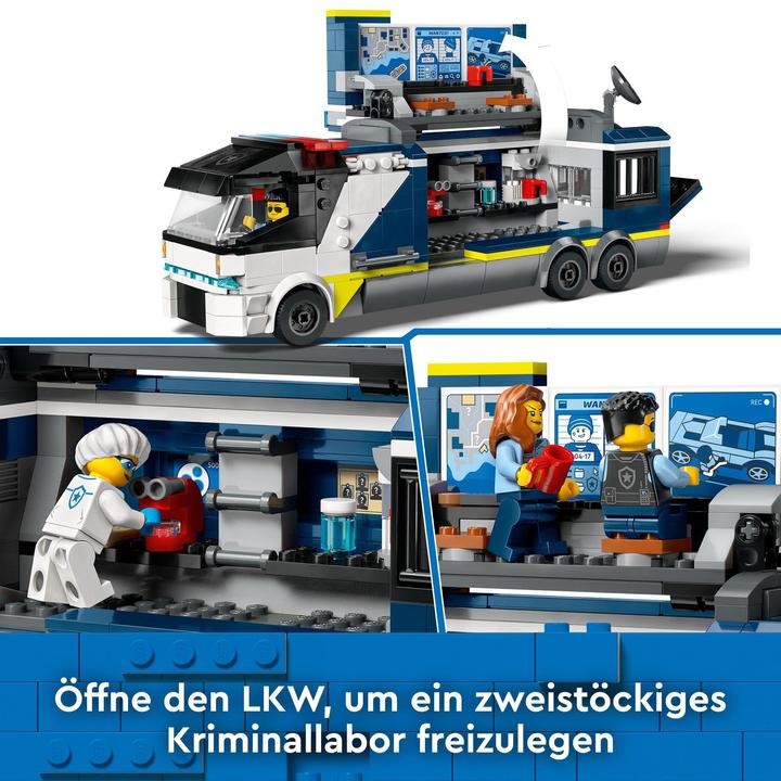Produktbild LEGO Polizeitruck mit Labor (60418, LEGO City)