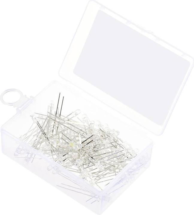 Produktbild Tru Components LED bedrahtet Reinweiss Rund Klar 14400 mcd 30 ° 20 mA 2.7 V, 3.